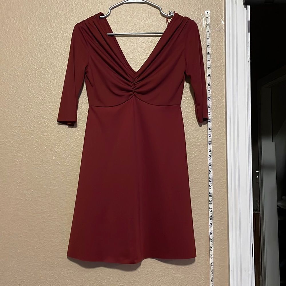 Zara maroon dress 